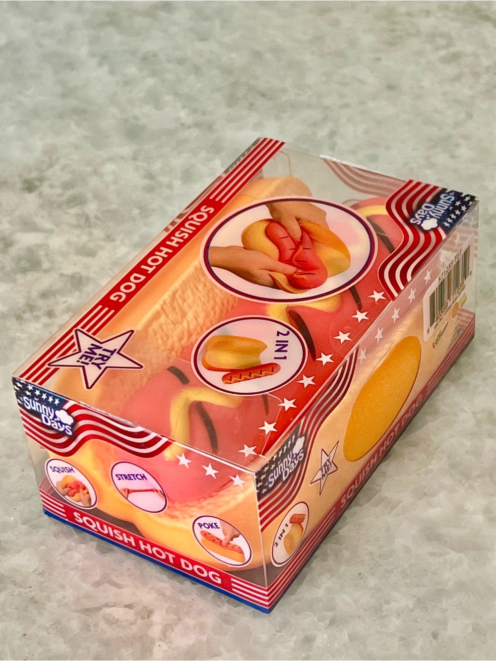 SOLD! NEW Sunny Days Squish Hot Dog Toy - Summer Squishy Toy Target